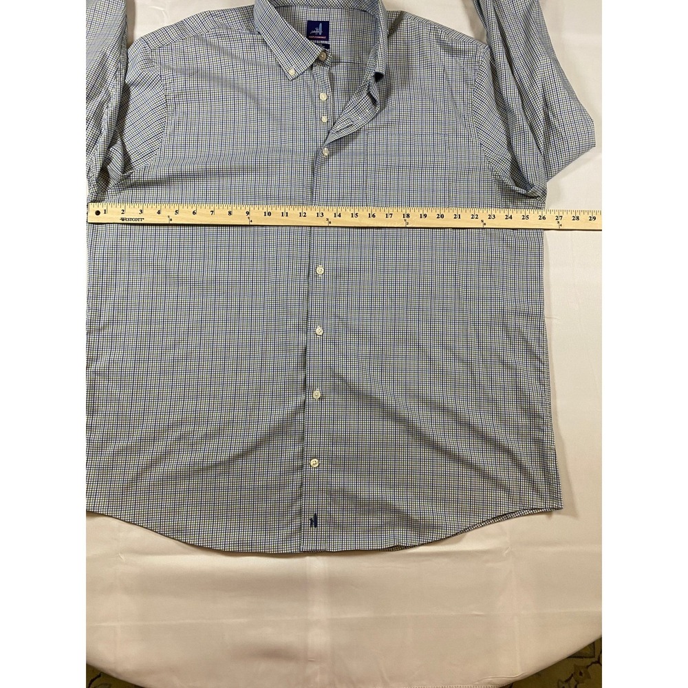 Johnnie O Prep Performance Plaid Button Down Shirt Men's XXL Long Sleeve - Picture 9 of 11
